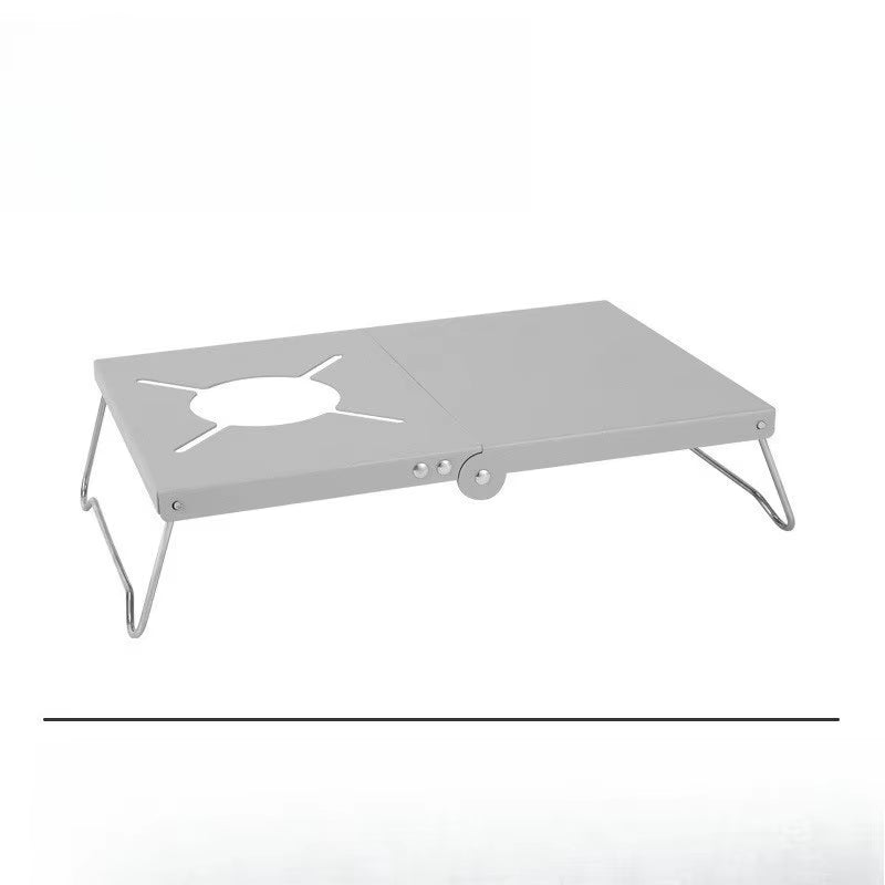 Outdoor Camping Camping Folding Table Spider Stove Accessories Portable Table Aluminum Alloy Camping Barbecue Table Parrilla