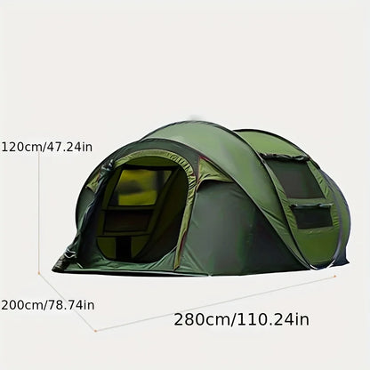 No Need to Set up Fast Opening Camping Tents for Throwing Tents, Fully Automatic 3-4 Person Outdoor Camping Tents