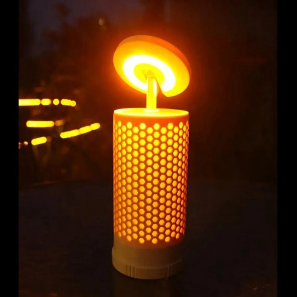 Camping Light, 3000Mah Rechargeable Camping Lantern, Honeycomb Design Adjustable Camping LED Lantern, Warm & White Light Color with 180° Rotating Camping Light for Camping Tent Picnic Glamping
