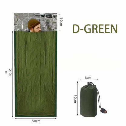 Emergency Sleeping Bag Survival Bag | Portable Blanket Survival Gear Emergency Bivy Sack Bivvy Thermal Sleeping Bag Camping