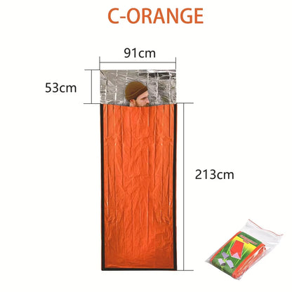 Emergency Sleeping Bag Survival Bag | Portable Blanket Survival Gear Emergency Bivy Sack Bivvy Thermal Sleeping Bag Camping