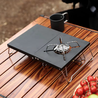 Outdoor Camping Camping Folding Table Spider Stove Accessories Portable Table Aluminum Alloy Camping Barbecue Table Parrilla