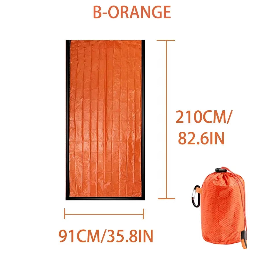 Emergency Sleeping Bag Survival Bag | Portable Blanket Survival Gear Emergency Bivy Sack Bivvy Thermal Sleeping Bag Camping