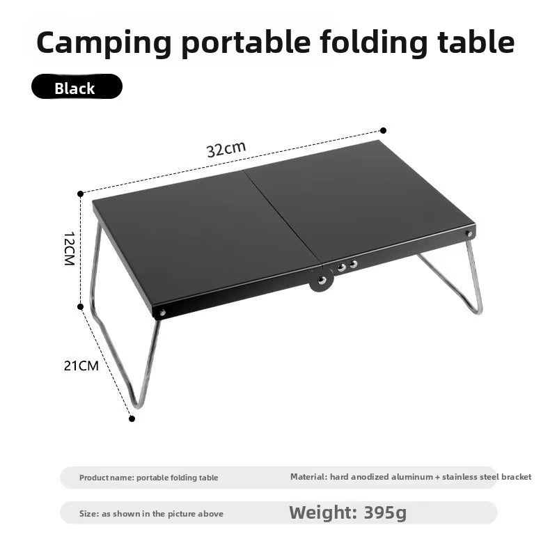 Outdoor Camping Camping Folding Table Spider Stove Accessories Portable Table Aluminum Alloy Camping Barbecue Table Parrilla