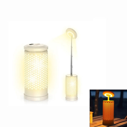 Camping Light, 3000Mah Rechargeable Camping Lantern, Honeycomb Design Adjustable Camping LED Lantern, Warm & White Light Color with 180° Rotating Camping Light for Camping Tent Picnic Glamping