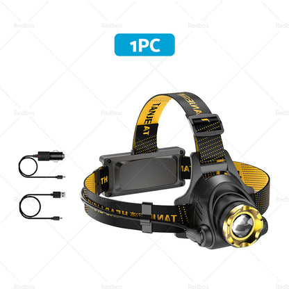 USB-Rechargeable LED Headlamp 12,000,000lm