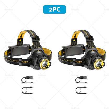 USB-Rechargeable LED Headlamp 12,000,000lm