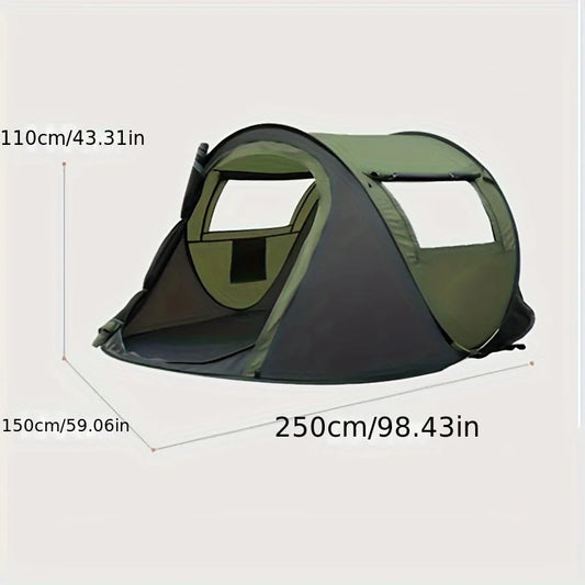 No Need to Set up Fast Opening Camping Tents for Throwing Tents, Fully Automatic 3-4 Person Outdoor Camping Tents