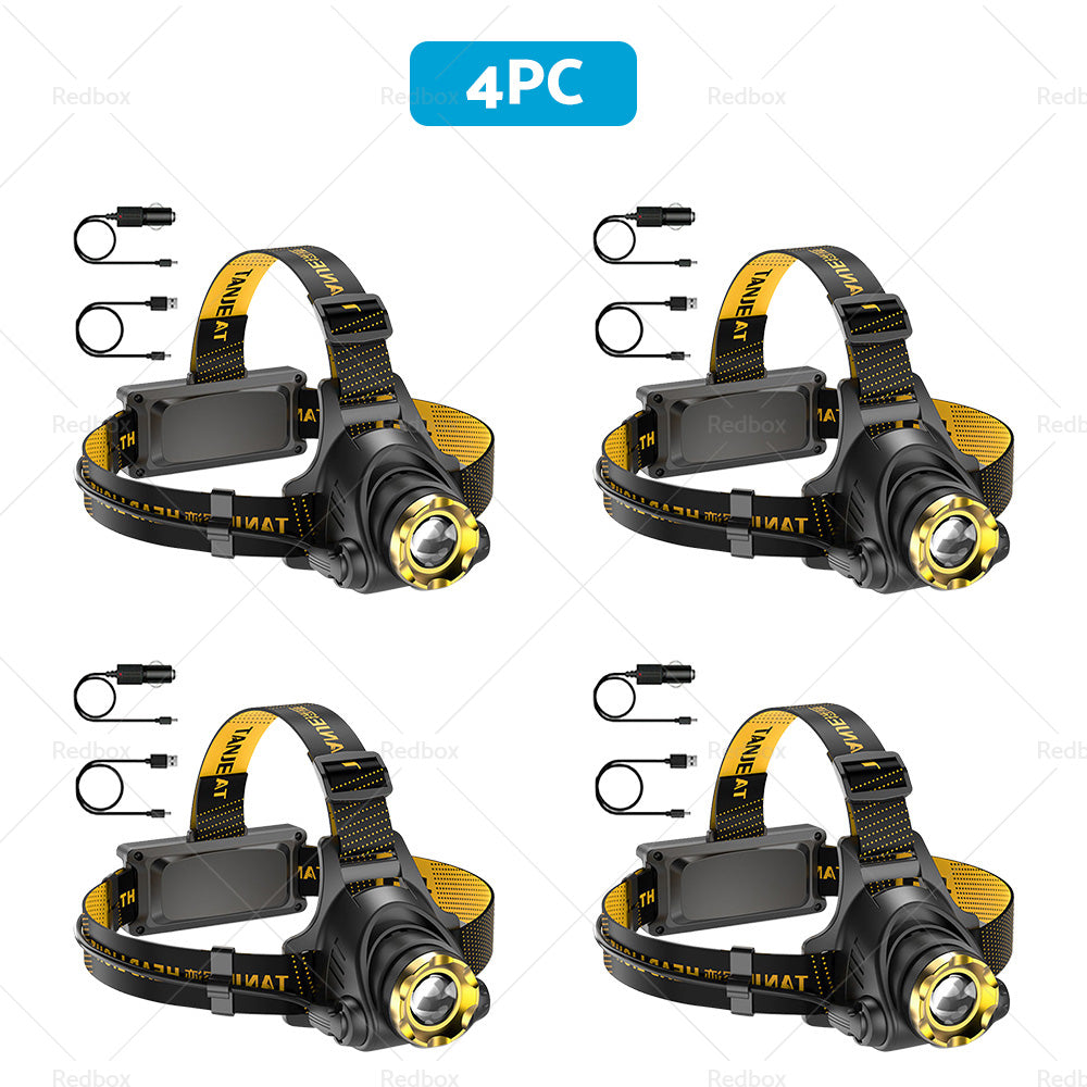 USB-Rechargeable LED Headlamp 12,000,000lm