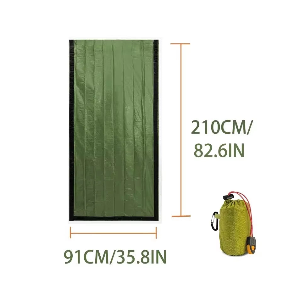Emergency Sleeping Bag Survival Bag | Portable Blanket Survival Gear Emergency Bivy Sack Bivvy Thermal Sleeping Bag Camping