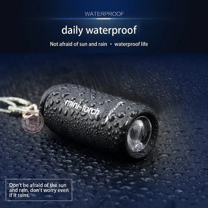 Mini Keychain Pocket Torch USB Rechargeable LED Light Stonego Flashlight Lamp Waterproof Keychain Light